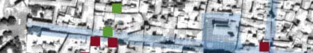 Lucca apartments map - Check our holiday apartments position in Lucca city centre