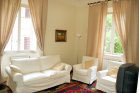 living room with sofa bed